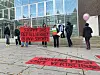 Protest vor der HVV Zentrale