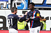 Fin Bartels und Kwasi Wriedt spielten jeweils schon für den FC St. Pauli, sind jetzt gemeinsam in Kiel.