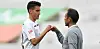 Stolz: Maximilian Franzke und Jos Luhukay. Dieses Bild postete der Debütant auf Instagram.