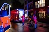 Einsatzkräfte vor dem Seniorenheim in Hamburg-Billstedt, das von dem Stromausfall betroffen war.
