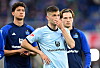 Andras Nemeth, Laszlo Benes und Noah Katterbach sind enttäuscht