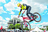 Stefan Eberharter, Vize-Weltmeister im Bike Trial, zeigte auf der VELOHamburg sein Können.