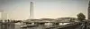 So könnte sie einmal aussehen: Die Brücke der U4 über die Elbe. Direkt daneben: Die Elbquerung für S-Bahnen und Regionalzüge. Auch der (derzeit im Baustopp befindliche) Elbtower ist auf der Visualisierung zu erkennen.