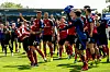 Die HSV-Profis jubeln vor der Gästekurve in Darmstadt