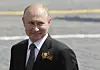Wladimir Putin bei der Parade zum 9. Mai 2021.