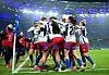 Die HSV-Frauen jubeln beim 2:0 gegen Mönchengladbach