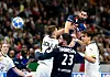 Nikola Karabatic zieht ab, der Franzose wurde zum besten Spieler gewählt.