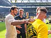 Mats Hummels und Jürgen Klopp gaben sich die Ehre beim Abschiedsspiel ihrer ehemaligen Weggefährten.