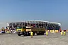Aufräumarbeiten am Stadion 974 in Katar