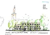 Kirche, Bäume, Raum für alle: So stellen sich die Architekten das künftige Stadtteilzentrum vor.