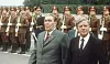 Machte sich keine Illusionen über die UDSSR: Helmut Schmidt (r.) 1980 mit Obersowjet Leonid Breschnew in Moskau.