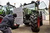 Landwirt mit Trecker