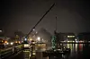 Am Sonntagabend wurde die traditionelle Alstertanne aufgestellt.