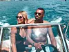 Im Juni schipperte Marvin Matip mit seiner Frau über den Gardasee.