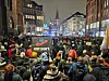Demonstranten in der Innenstadt