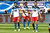Jonas Meffert, Robert Glatzel und Filip Bilbija (v.l.) nach dem Schlusspfiff
