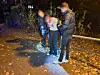 Bei der Festnahme erlitt der Einbrecher eine blutende Kopfwunde..
