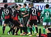 Auf und neben dem Platz ging es zwischen Werder Bremen und Eintracht Frankfurt heiß er.