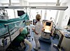 Dummy in Krankenbett