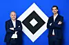 Die HSV-Vorstände Frank Wettstein (l.) und Jonas Boldt