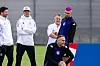 Training des DFB mit Robert Andrich mit pinken Haaren