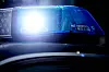 Das Blaulicht eines Einsatzwagens der Polizei.