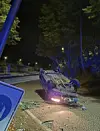 Der 24-Jährige verlor die Kontrolle über den Skoda und überschlug sich.