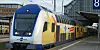 Ein Metronom auf dem Weg zum Hamburger Hauptbahnhof.