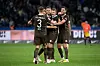 Mannschaft des FC St. Pauli jubelt