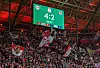 Anzeigetafel beim Pokalspiel in Leipzig