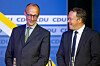 Laut Friedrich Merz (l.) hat Thüringens CDU-Chef Mario Voigt „genau das, was wir miteinander besprochen haben” gemacht – die Steuersenkung mit den Stimmen der AfD sichern.