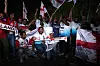 Vermeintlich englische Fans während einer Fanaprade.