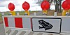 Krötenschutz: Dieser Feldweg in der Gemeinde Rosengarten ist für Autos derzeit gesperrt.