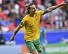 Jackson Irvine bejubelt sein Tor gegen Indien