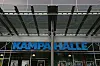 Außenbeschilderung der Kampa Halle