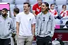 Claus Costa und Yussuf Poulsen bei der Platzbegehung