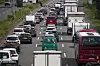 Stau auf Autobahn