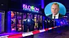 Die Hamburger Shisha-Bar „Blossom“ mit Polizei und ei Bild des Innensenators Andy Grote.