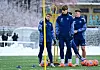 Die HSV-Profis bei ihrem Trainingsstart des Jahres im Volkspark