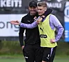 Alex Blessin und Eric Smith beim Training