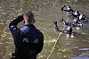 Polizeitaucher in der Alster (Archivbild).