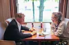 David Hasselhoff mit MOPOP-Redakteurin Rike Arns. Er war gut drauf, lustig und gesprächig.