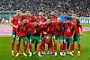 Die marokkanische Nationalmannschaft beim WM-Spiel um Platz 3