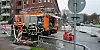 Die Feuerwehr evakuierte die umliegenden Mehrfamilienhäuser.