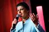 Sahra Wagenknecht (BSW) auf der Wahlparty nach der ersten Prognose zur Europawahl.