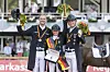Sönke Rothenberger, Jessica von Bredlow-Werndl und Frederic Wandres bei der Siegerehrung in Balve