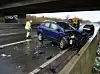 Aufgrund von Glätte kam es am Donnerstagnachmittag zu mehreren Unfällen auf der A21.