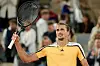 Alexander Zverev jubelt nach seinem Viertelfinal-Sieg