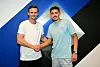 HSV-Direktor Profifußball Claus Costa bei der Vorstellung mit Dennis Hadzikadunic
