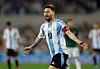 Lionel Messi jubelt im Argentinien-Trikot